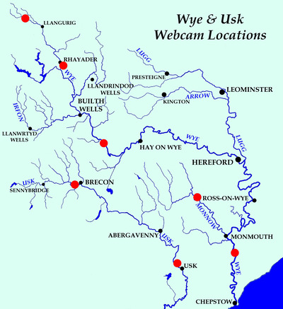 Wye & Usk Webcam Locations